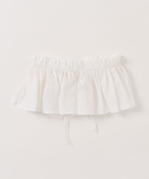 nino（ニノ）の「チュールティペット（付け襟・キッズ・オフホワイト・L）」の2枚目の写真