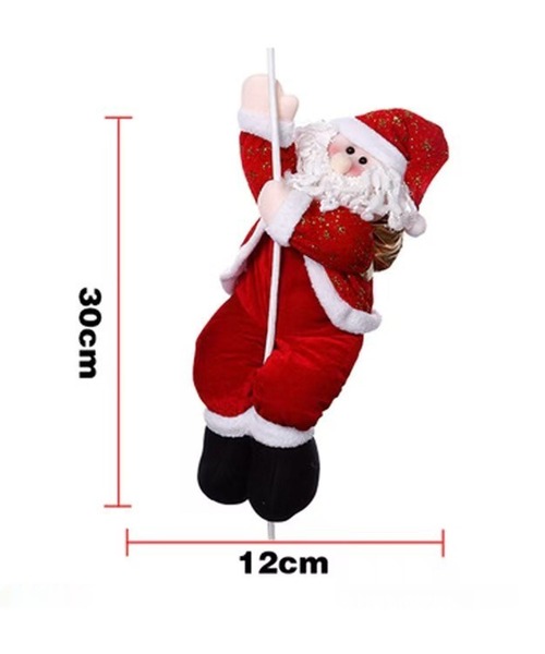 セール】2-11E2 ロープ サンタクロース 吊り下げオーナメント サンタ
