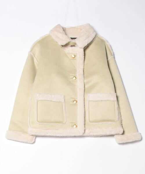 Ritzy（リッツィー）の「フェイクムートンコート（ムートンコート・レディース・ピンク/ベージュ/ブルー・M/L/XL）」の4枚目の写真