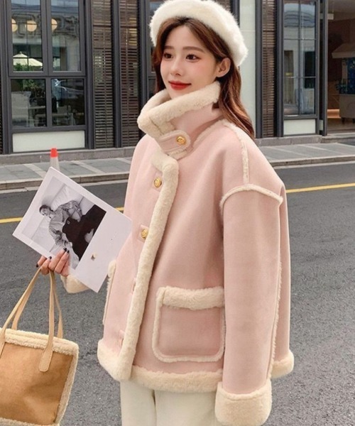 Ritzy（リッツィー）の「フェイクムートンコート（ムートンコート・レディース・ピンク/ベージュ/ブルー・M/L/XL）」の19枚目の写真