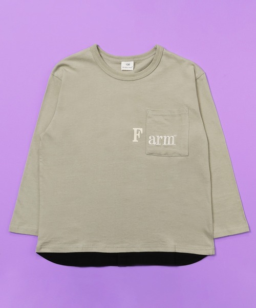 FARM（ファーム）の「FARMﾎﾟｹT（Tシャツ/カットソー・キッズ・ホワイト/グレー・160cm/150cm/140cm/130cm）」の2枚目の写真