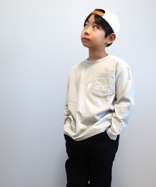 FARM（ファーム）の「FARMﾎﾟｹT（Tシャツ/カットソー・キッズ・ホワイト/グレー・160cm/150cm/140cm/130cm）」の5枚目の写真
