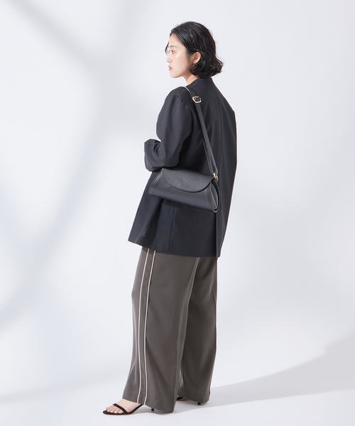 journal standard L'essage(ジャーナルスタンダードレサージュ)の「ミリオーネツイル ラインパンツ(スラックス・レディース・グレー/ネイビー・38/36)」の4枚目の写真