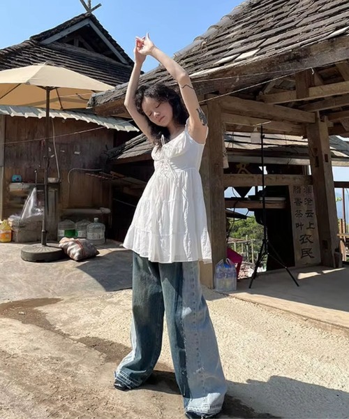 sevens(セブンズ)の「【sevens】OP フリルシャーリングワンピース(ワンピース・レディース・ホワイト・FREE)」の11枚目の写真