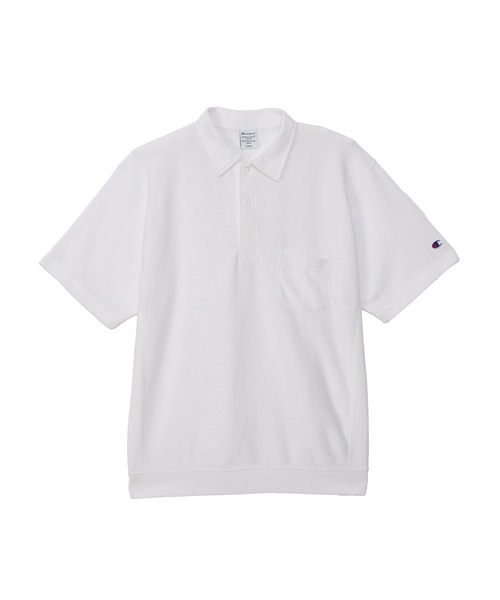 Champion(チャンピオン)の「【Champion/チャンピオン】メンズ リバースウィーブ(R) ショートスリーブポロシャツ(Tシャツ/カットソー・メンズ・ヘザーグレー/ブラック/ホワイト/ネイビー・MEDIUM/LARGE/X-LARGE)」の2枚目の写真