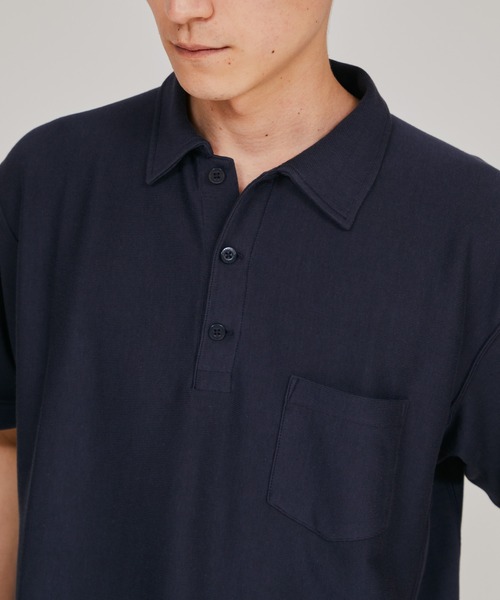 Champion(チャンピオン)の「【Champion/チャンピオン】メンズ リバースウィーブ(R) ショートスリーブポロシャツ(Tシャツ/カットソー・メンズ・ヘザーグレー/ブラック/ホワイト/ネイビー・MEDIUM/LARGE/X-LARGE)」の5枚目の写真