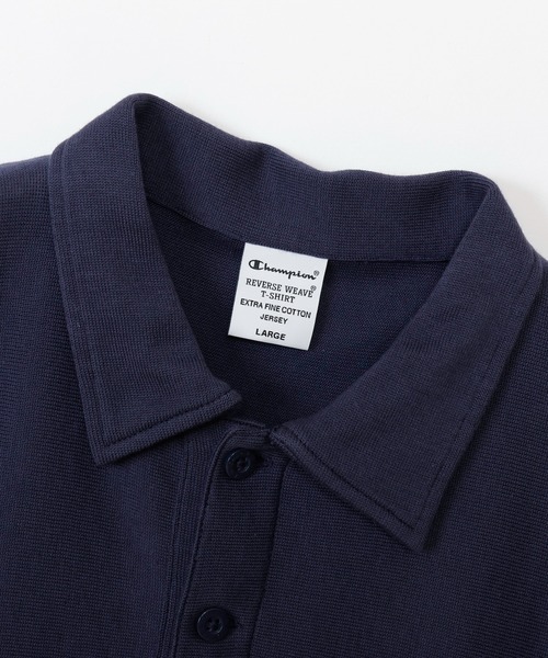 Champion(チャンピオン)の「【Champion/チャンピオン】メンズ リバースウィーブ(R) ショートスリーブポロシャツ(Tシャツ/カットソー・メンズ・ヘザーグレー/ブラック/ホワイト/ネイビー・MEDIUM/LARGE/X-LARGE)」の19枚目の写真