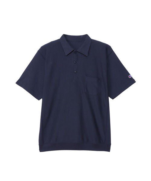 Champion(チャンピオン)の「【Champion/チャンピオン】メンズ リバースウィーブ(R) ショートスリーブポロシャツ(Tシャツ/カットソー・メンズ・ヘザーグレー/ブラック/ホワイト/ネイビー・MEDIUM/LARGE/X-LARGE)」の12枚目の写真