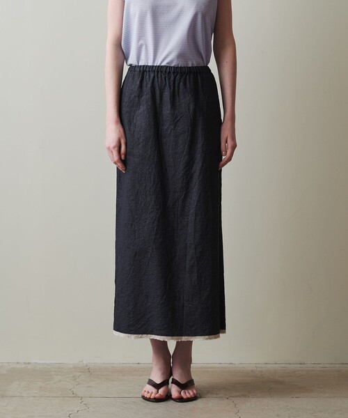 Steven Alan（スティーブンアラン）の「＜Steven Alan＞コットン アサ デニム ロング スカート（デニムスカート・レディース・ライトグレー/ネイビー・S/M）」の13枚目の写真