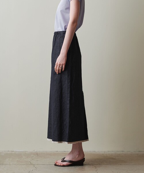 セール】＜Steven Alan＞コットン アサ デニム ロング スカート