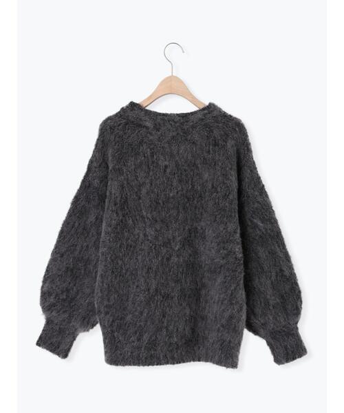 Samansa Mos2（サマンサ モスモス）の「ベロアリボン付ニット（ニット/セーター・レディース・チャコールグレー/サックスブルー/キナリ・F）」の21枚目の写真
