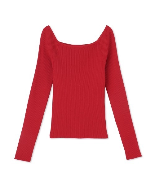 QUEENS COURT（クイーンズコート）の「オフショルリブニット≪手洗い可能≫（ニット/セーター・レディース・ピンク/レッド/オフホワイト/ブラック・M）」の9枚目の写真