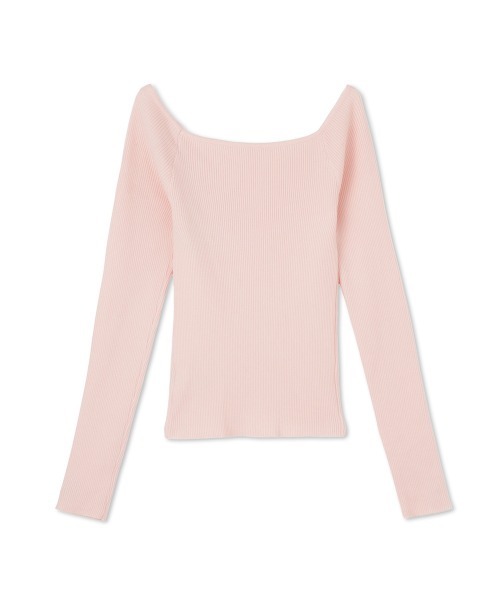 QUEENS COURT（クイーンズコート）の「オフショルリブニット≪手洗い可能≫（ニット/セーター・レディース・ピンク/レッド/オフホワイト/ブラック・M）」の15枚目の写真