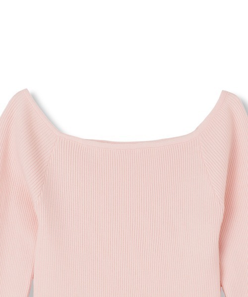 QUEENS COURT（クイーンズコート）の「オフショルリブニット≪手洗い可能≫（ニット/セーター・レディース・ピンク/レッド/オフホワイト/ブラック・M）」の16枚目の写真