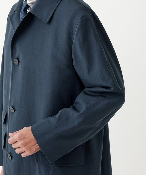 TAKEO KIKUCHI（タケオキクチ）の「【THE FLAGSHIP】ステンカラー スプリング コート（ステンカラーコート・メンズ・カーキ/ブルー系その他・02/03）」の9枚目の写真