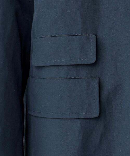 TAKEO KIKUCHI（タケオキクチ）の「【THE FLAGSHIP】ステンカラー スプリング コート（ステンカラーコート・メンズ・カーキ/ブルー系その他・02/03）」の10枚目の写真