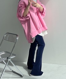 wee9s | 【セルフカット可能】daily daily super stretch pleats flare pants / デイリーデイリースーパーストレッチプリーツフレアパンツ(その他パンツ)