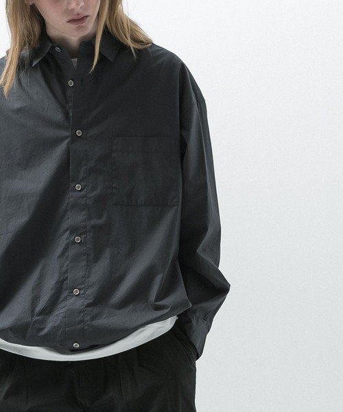 SLICK/スリック】Typewriter Drawstring Shirt / タイプライター
