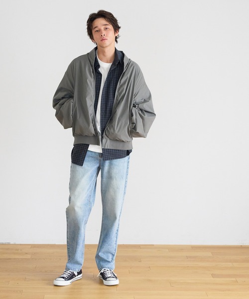 coca（coca）（コカ）の「タイプライターBIG MA-1（MA-1・メンズ・ブラック/グレー・XL/L/M）」の8枚目の写真