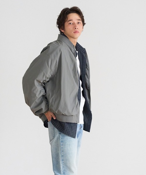 coca（coca）（コカ）の「タイプライターBIG MA-1（MA-1・メンズ・ブラック/グレー・XL/L/M）」の10枚目の写真