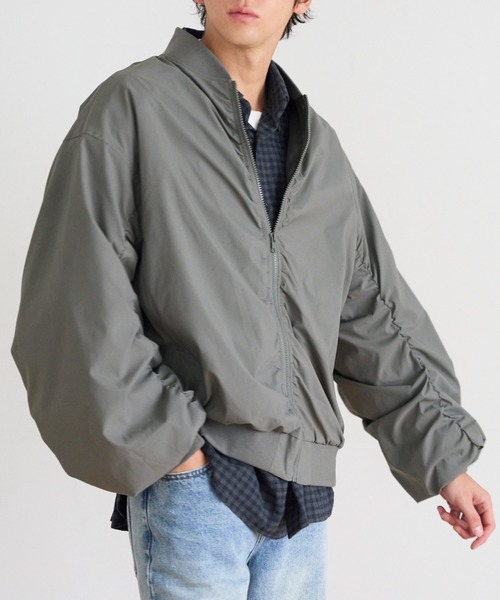 coca（coca）（コカ）の「タイプライターBIG MA-1（MA-1・メンズ・ブラック/グレー・XL/L/M）」の12枚目の写真