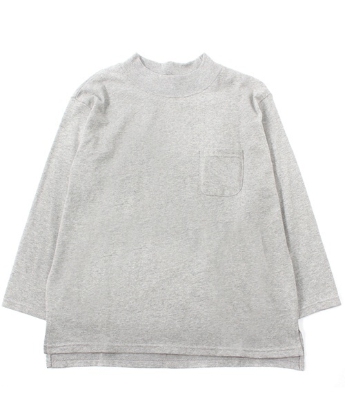 Kastane(カスタネ)の「クルーリブ7分袖TEE(Tシャツ/カットソー・レディース・カーキ/アイボリー/グレー/ネイビー/ピンク・FREE)」の1枚目の写真