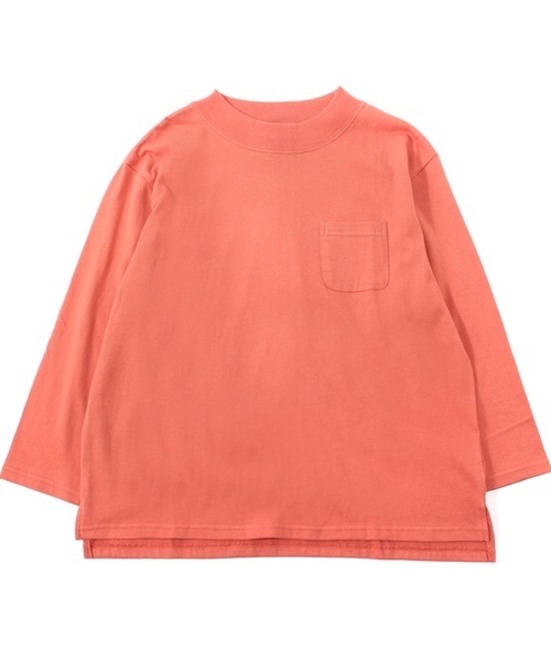 Kastane(カスタネ)の「クルーリブ7分袖TEE(Tシャツ/カットソー・レディース・カーキ/アイボリー/グレー/ネイビー/ピンク・FREE)」の5枚目の写真