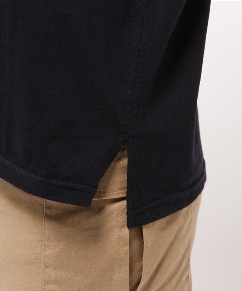 Kastane(カスタネ)の「クルーリブ7分袖TEE(Tシャツ/カットソー・レディース・カーキ/アイボリー/グレー/ネイビー/ピンク・FREE)」の12枚目の写真