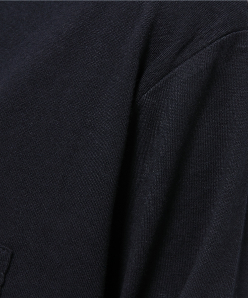 Kastane(カスタネ)の「クルーリブ7分袖TEE(Tシャツ/カットソー・レディース・カーキ/アイボリー/グレー/ネイビー/ピンク・FREE)」の6枚目の写真