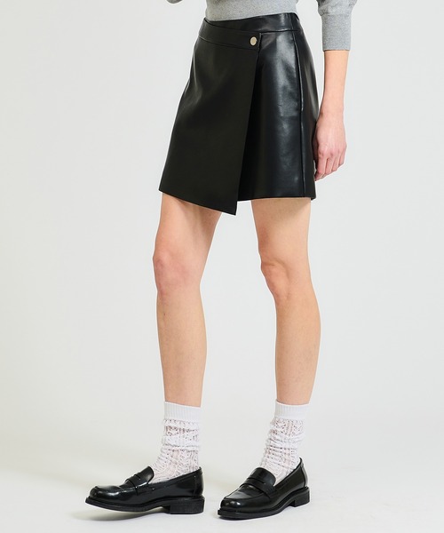 ESTNATION（エストネーション）の「ESTNATION / ラップショーツ（その他パンツ・レディース・ライトベージュ/ブラック・38/36）」の3枚目の写真