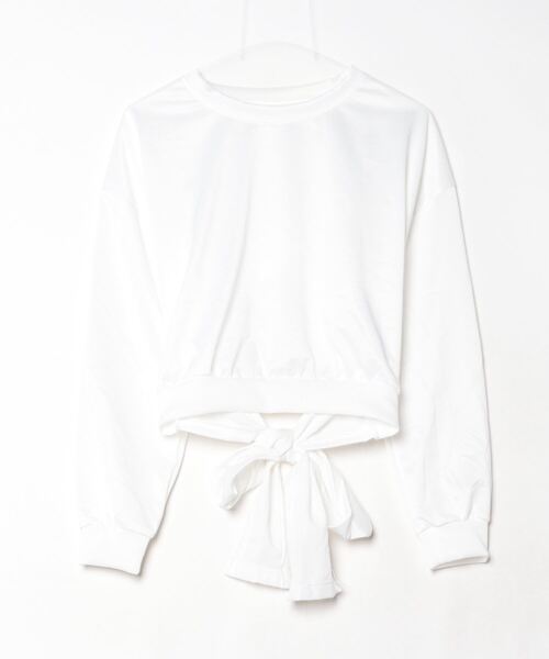 Per sist ence（パーシエンス）の「バックリボントレーナー（スウェット・レディース・ブラック/ホワイト/グレー・MEDIUM/LARGE）」の13枚目の写真