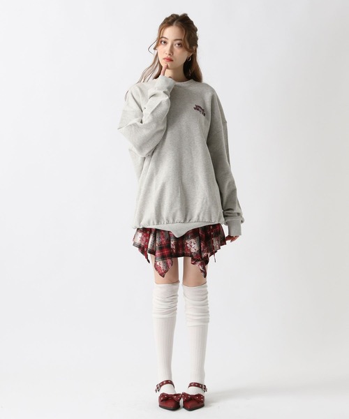 FOREVER 21（フォーエバー トゥエンティーワン）の「【2025SS】バックロゴピグメントスウェットプルオーバー（スウェット・レディース・イエロー/グレー/チャコールグレー・FREE）」の9枚目の写真