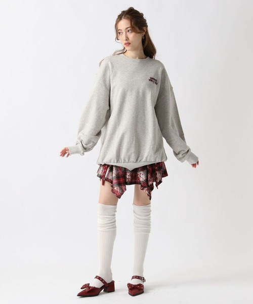 FOREVER 21（フォーエバー トゥエンティーワン）の「【2025SS】バックロゴピグメントスウェットプルオーバー（スウェット・レディース・イエロー/グレー/チャコールグレー・FREE）」の10枚目の写真