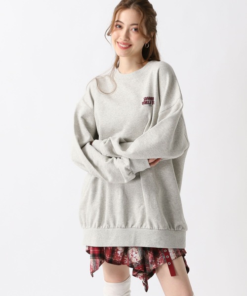 FOREVER 21（フォーエバー トゥエンティーワン）の「【2025SS】バックロゴピグメントスウェットプルオーバー（スウェット・レディース・イエロー/グレー/チャコールグレー・FREE）」の12枚目の写真