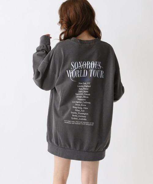 FOREVER 21（フォーエバー トゥエンティーワン）の「【2025SS】バックロゴピグメントスウェットプルオーバー（スウェット・レディース・イエロー/グレー/チャコールグレー・FREE）」の18枚目の写真