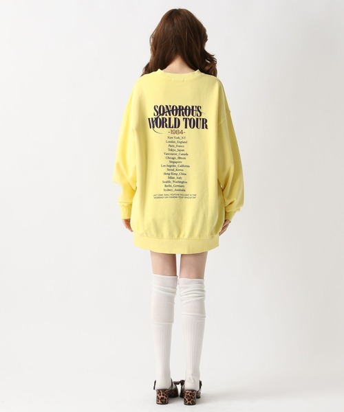 FOREVER 21（フォーエバー トゥエンティーワン）の「【2025SS】バックロゴピグメントスウェットプルオーバー（スウェット・レディース・イエロー/グレー/チャコールグレー・FREE）」の7枚目の写真