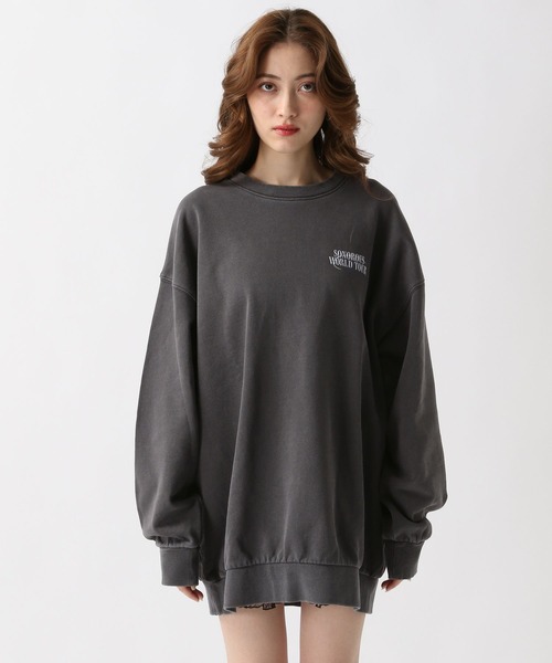 FOREVER 21（フォーエバー トゥエンティーワン）の「【2025SS】バックロゴピグメントスウェットプルオーバー（スウェット・レディース・イエロー/グレー/チャコールグレー・FREE）」の19枚目の写真