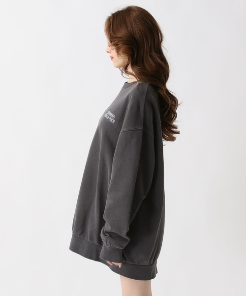 FOREVER 21（フォーエバー トゥエンティーワン）の「【2025SS】バックロゴピグメントスウェットプルオーバー（スウェット・レディース・イエロー/グレー/チャコールグレー・FREE）」の20枚目の写真