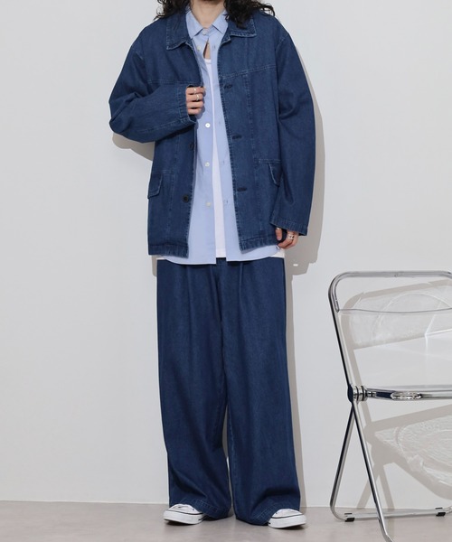 many men many mind(メニーメンメニーマインド)の「MANYMENMANYMINDS 8.5ozデニムセットアップ(セットアップ・メンズ・ブラック/グレー/ネイビー・L/M)」の19枚目の写真