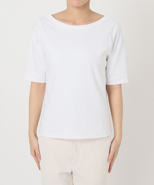 追加》スビンコットンソフトスクエアーネックTシャツ（Tシャツ