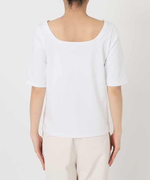 追加》スビンコットンソフトスクエアーネックTシャツ（Tシャツ