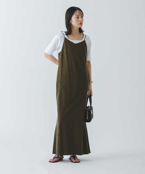 追加》スビンコットンソフトスクエアーネックTシャツ（Tシャツ
