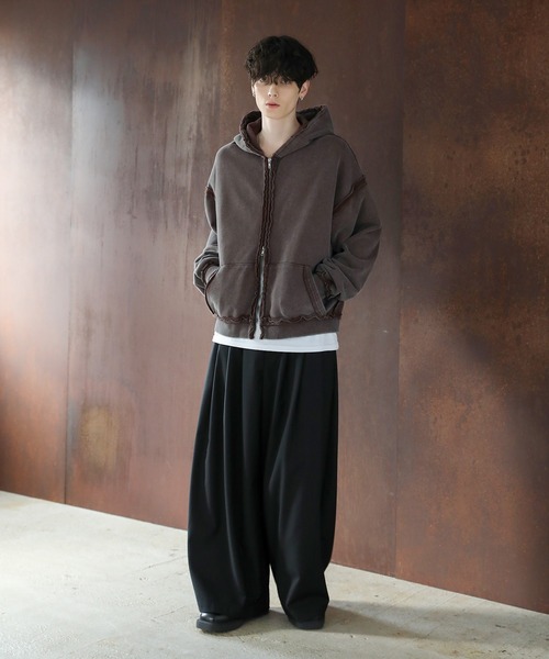 ピグメントスウェットフリンジZIPパーカー（パーカー）｜ASTRONOMY