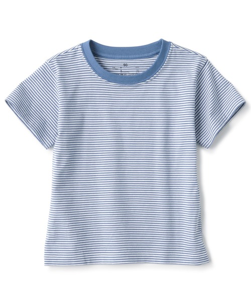 ⭐︎新品⭐︎SEA ボーダーＴシャツ ベビー あたまするっと 天竺編みクルーネック半袖Tシャツ