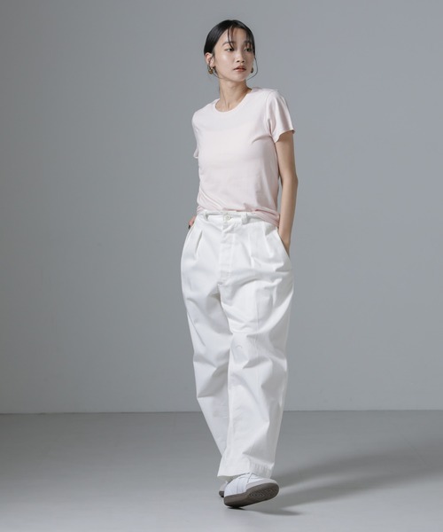 HANES(ヘインズ)の「Hanes/2P JapanFit for HER クルーネックTシャツ(Tシャツ/カットソー・レディース・プラチナム/その他1・M)」の9枚目の写真