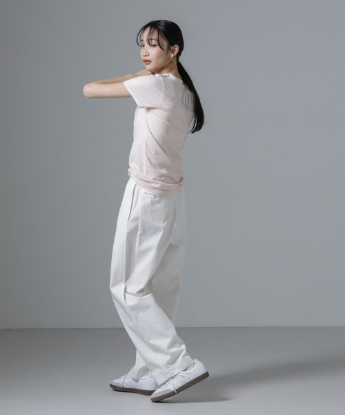 HANES(ヘインズ)の「Hanes/2P JapanFit for HER クルーネックTシャツ(Tシャツ/カットソー・レディース・プラチナム/その他1・M)」の10枚目の写真