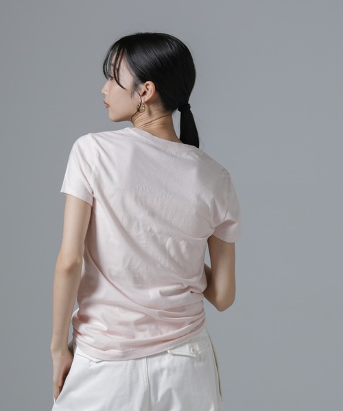 HANES(ヘインズ)の「Hanes/2P JapanFit for HER クルーネックTシャツ(Tシャツ/カットソー・レディース・プラチナム/その他1・M)」の8枚目の写真