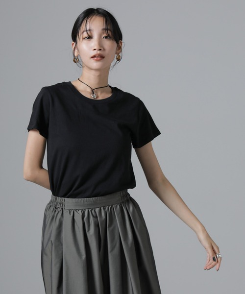 HANES(ヘインズ)の「Hanes/2P JapanFit for HER クルーネックTシャツ(Tシャツ/カットソー・レディース・プラチナム/その他1・M)」の12枚目の写真