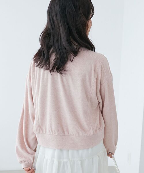 MAJESTIC LEGON(マジェスティックレゴン)の「ベロアトラックジャケット(Tシャツ/カットソー・レディース・ベージュ/ピンク/グレー・MEDIUM)」の22枚目の写真