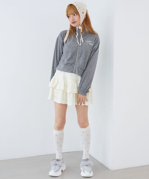 MAJESTIC LEGON(マジェスティックレゴン)の「ベロアトラックジャケット(Tシャツ/カットソー・レディース・ベージュ/ピンク/グレー・MEDIUM)」の20枚目の写真